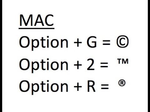 shortcut for copywrite symbol in word for mac 2011